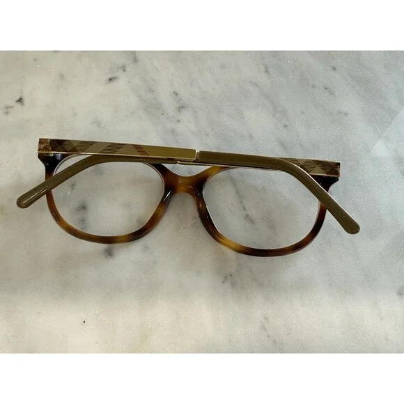 BURBERRY B 2142 3316 51-17 140 Havana With A Case Authentic Hard To Find - Picture 8 of 14